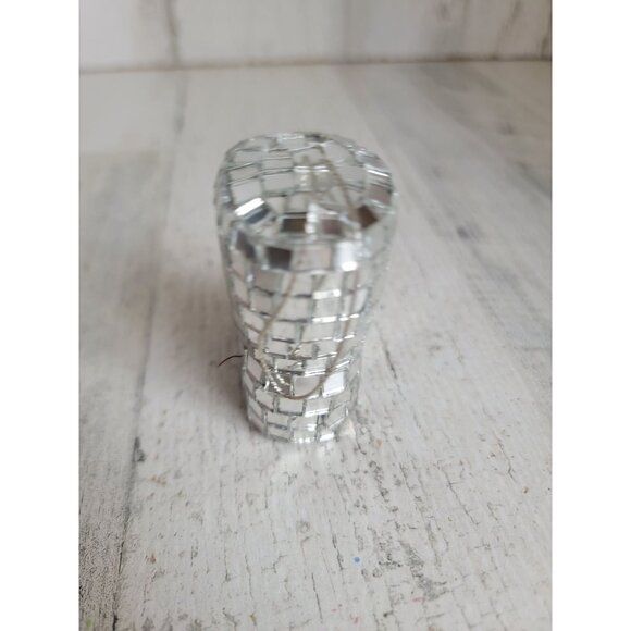 Disco mirrored Cowboy boot unique ornament Xmas - Picture 5 of 6